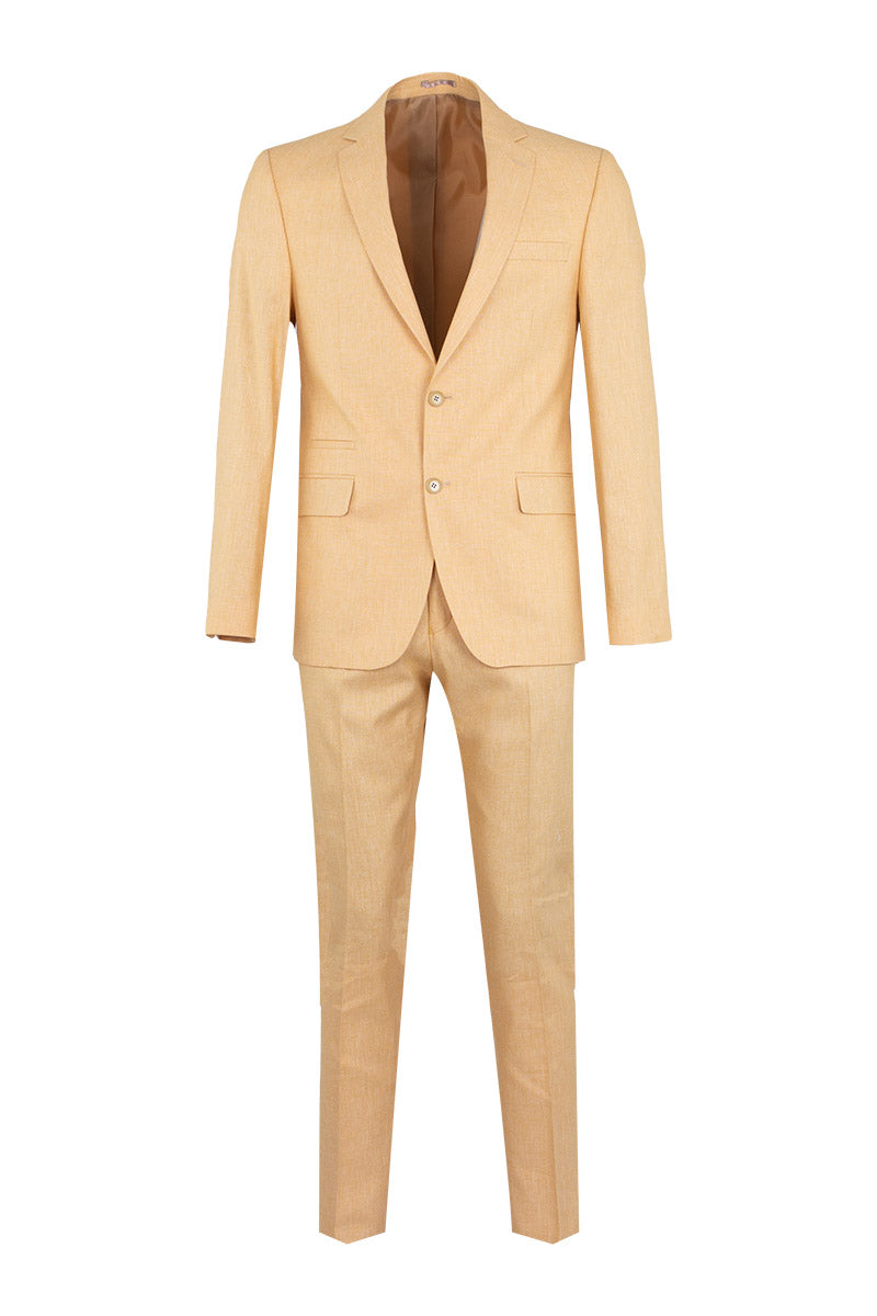Beige Linen Two Piece Suit