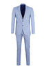 Dark Blue Linen 2 Piece Suit