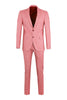 Red Linen 2 Piece Suit