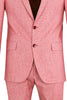 Red Linen 2 Piece Suit