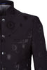 Black 2 Piece Mandarin Men's Suit