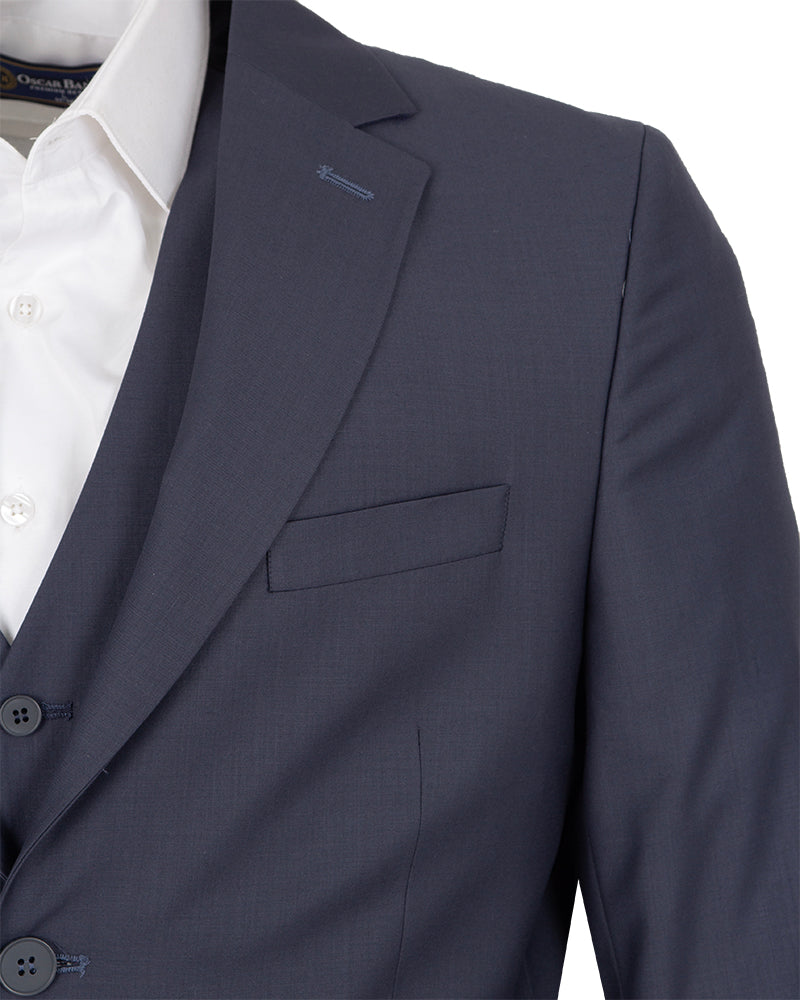 Men's Grey Three-Piece Suit