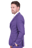 Purple Classic Plain 3 Piece Men's Suit