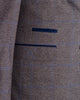 Classic Brown Three Piece Check Suit