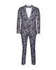 Black & Paisley Three Piece Fashion Suit