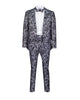 Black & Paisley Three Piece Fashion Suit