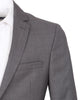Grey Pure Wool Classic Plain 3 Piece Men's Suit