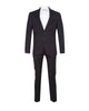 Dark Blue Pure Wool Classic Plain 3 Piece Men's Suit