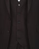 Anthracite Wool Classic Plain 3 Piece Men's Suit