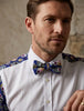 Skull Print Tuxedo Shirt Plain Front Panel