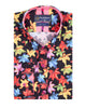 Sycamore Leaf Print Shirt with Matching Handkerchief-Makrom