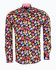 Sycamore Leaf Print Shirt with Matching Handkerchief-Makrom