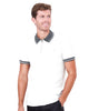 White Classic Polo T-Shirt With Contast Collar