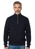 Dark Blue Roll Neck Men`s Jumper