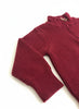 Burgundy Roll Neck Men`s Jumper