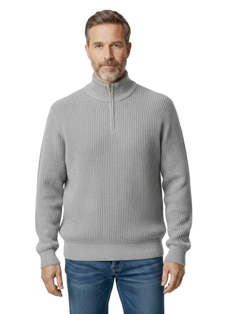 Grey Roll Neck Men`s Jumper