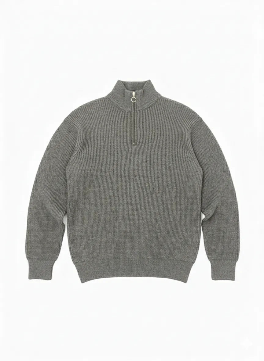 Grey Roll Neck Men`s Jumper