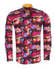Vintage Party Lights Print Shirt with Matching Handkerchief-Makrom