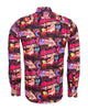 Vintage Party Lights Print Shirt with Matching Handkerchief-Makrom