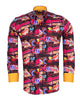 Vintage Party Lights Print Shirt with Matching Handkerchief-Makrom