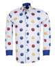 Colourful Balls Print Shirt with Matching Handkerchief