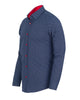 Dark Blue Micro Dotted Mosaic Print Shirt