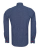 Dark Blue Micro Dotted Mosaic Print Shirt
