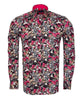 Black Skull Print Shirt with Matching Handkerchief