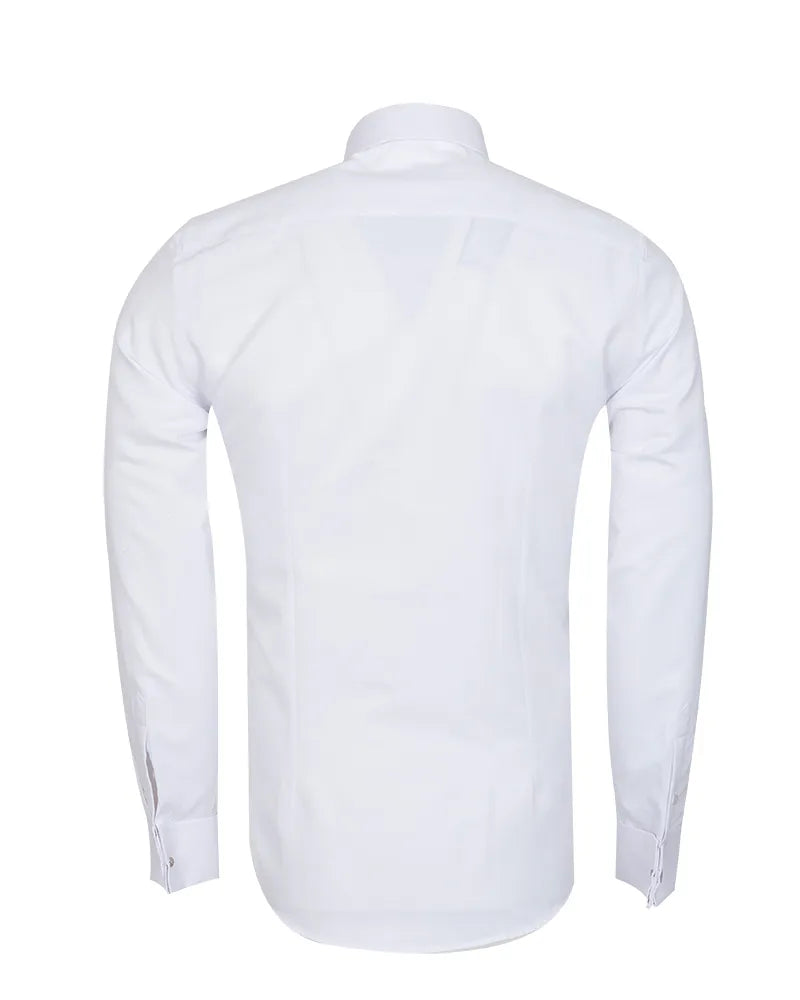 White dinner shirt on a white background