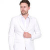 White Classic Plain 3 Piece Men's Suit-Makrom