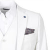 White Classic Plain 3 Piece Men's Suit-Makrom