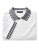 White Classic Polo T-Shirt With Contast Collar-Makrom