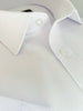 White Classic Twill Short Sleeve Shirt-Makrom