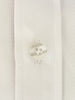 White Classic Twill Short Sleeve Shirt-Makrom
