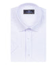 White Classic Twill Short Sleeve Shirt-Makrom