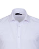White Classic Twill Short Sleeve Shirt-Makrom