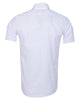 White Classic Twill Short Sleeve Shirt-Makrom