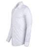 White Cotton Plain Muscle fit Stretch Shirt-Makrom