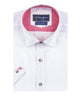 White Cotton Plain Short Sleeve Shirt-Makrom
