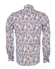 White Day of The Dead Skull Print Shirt with Matching Handkerchief-Makrom