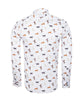 White Dog Print with Matching Handkerchief-Makrom