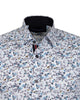 Floral patterned shirt on a white background