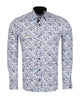 Floral patterned shirt on a white background