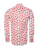 White Heart Print Long Sleeve Shirt-Makrom