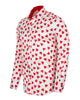 White Heart Print Long Sleeve Shirt-Makrom