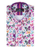 White Hippy Butterfly Design Men's Shirt-Makrom