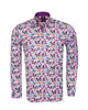 White Hippy Butterfly Design Men's Shirt-Makrom