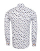 White Horse Print Shirt with Matching Handkerchief-Makrom