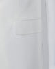 White Men's 4 Piece Wedding Suit Contrasting Lapel-Makrom