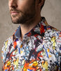 White Paint Splatter Shirt with Matching Handkerchief